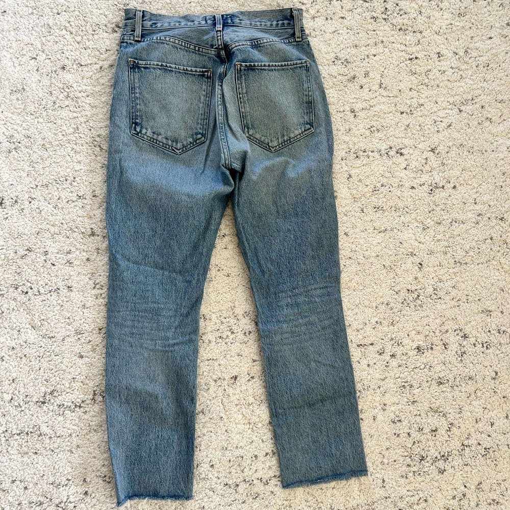 Agolde Riley High Rise Straight Crop Jeans - Picture 9 of 12
